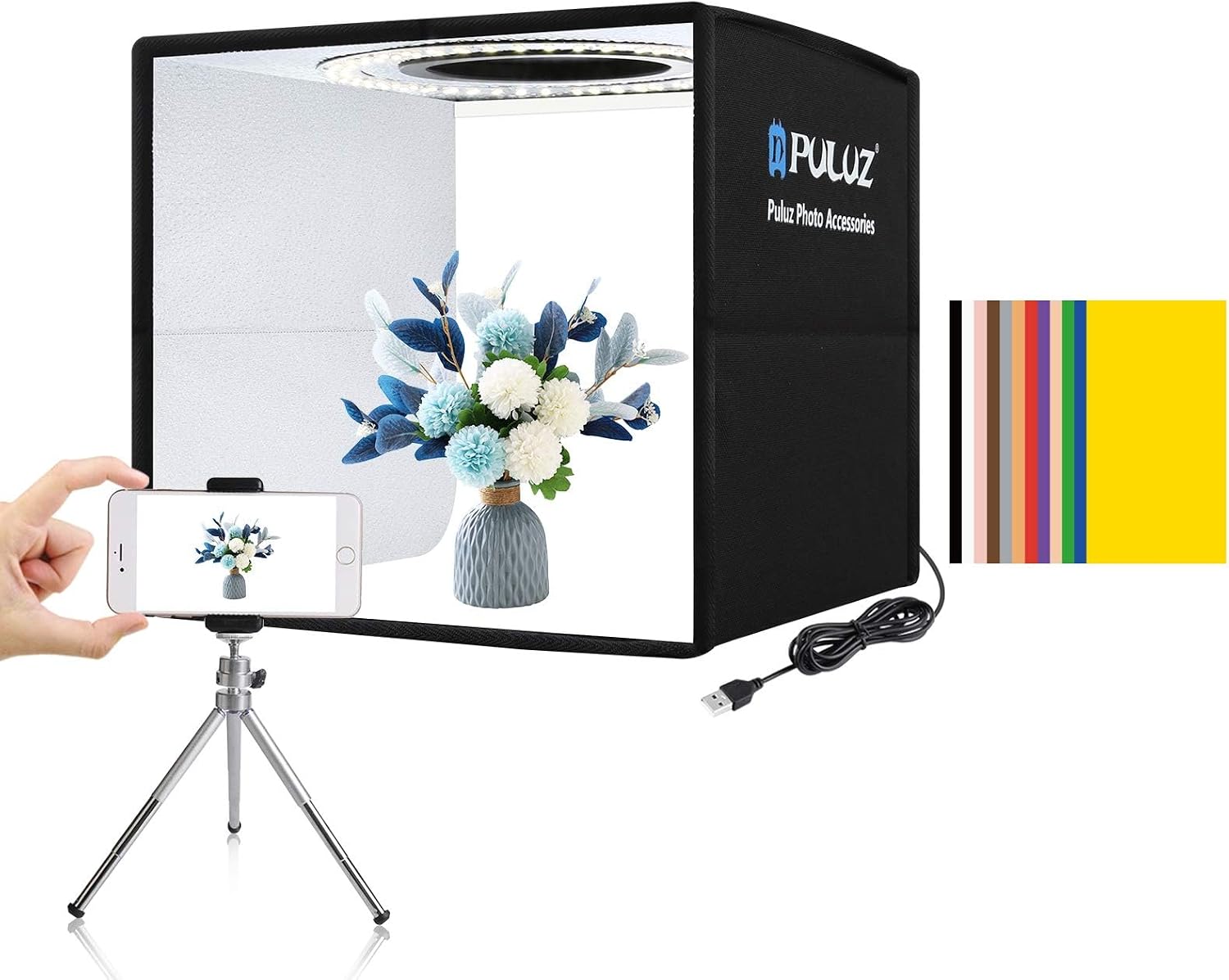 Photography Lighting Kits - RGB LED Panel Video Light with