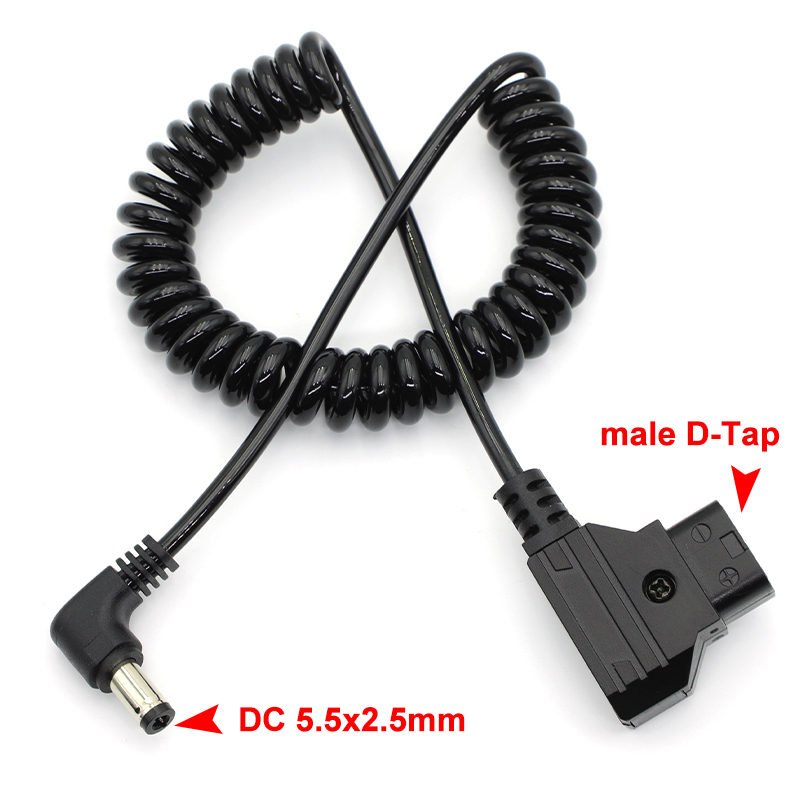 V Mount Battery - Power Tap D-Tap Male to Right