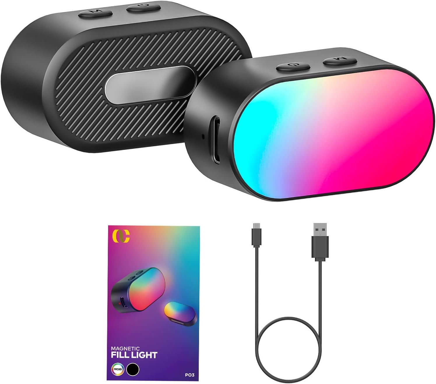Photography Lighting Rgb - AOCHUAN Mini RGB Magnetic Fill Light