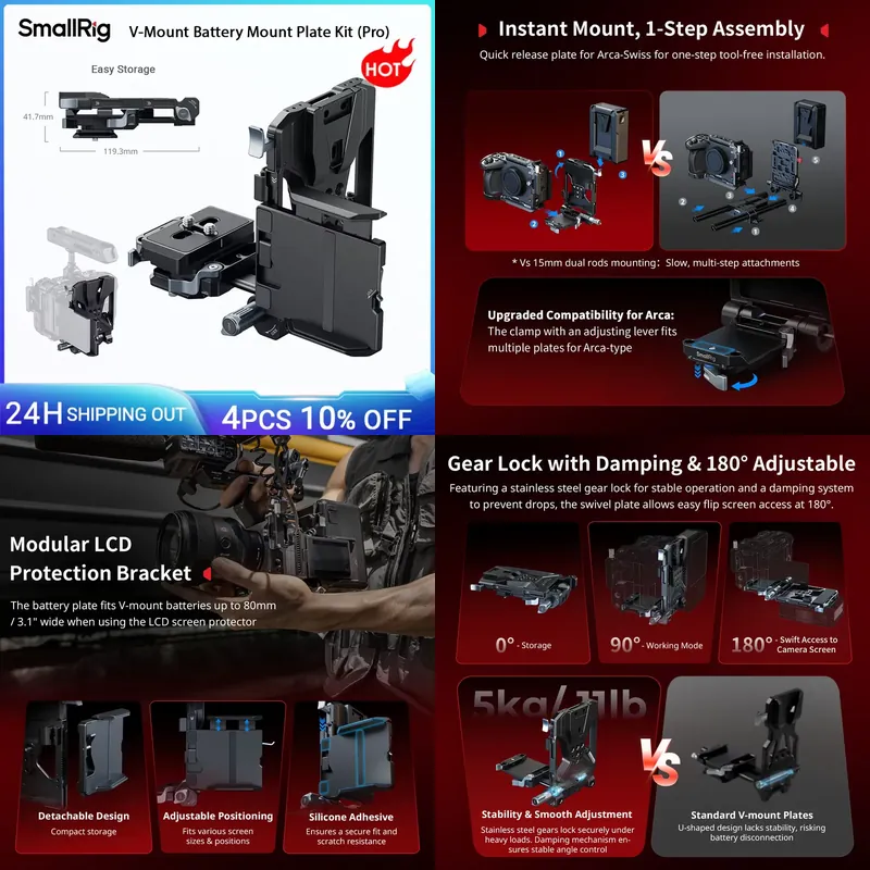 V Mount Battery - Brand For SmallRig V-Mount Battery Mount