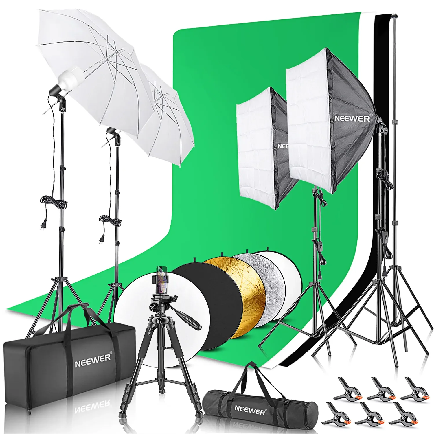 Photography Lighting Kit Neewer - Neewer Complete Photography Lighting Kit: 8.5x10feet