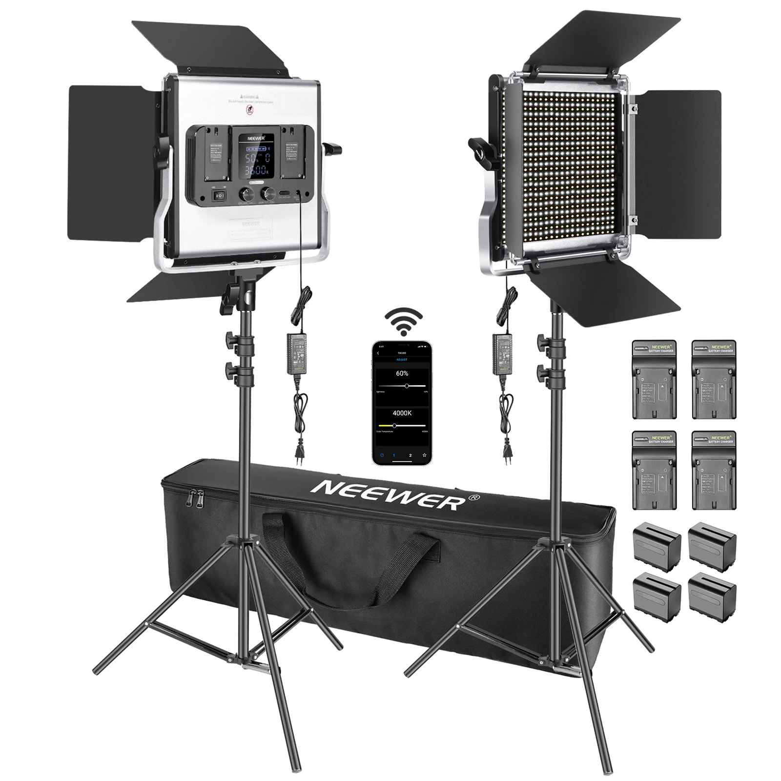 Photography Lighting Kit Neewer - Neewer 2 Packs 660 LED Video