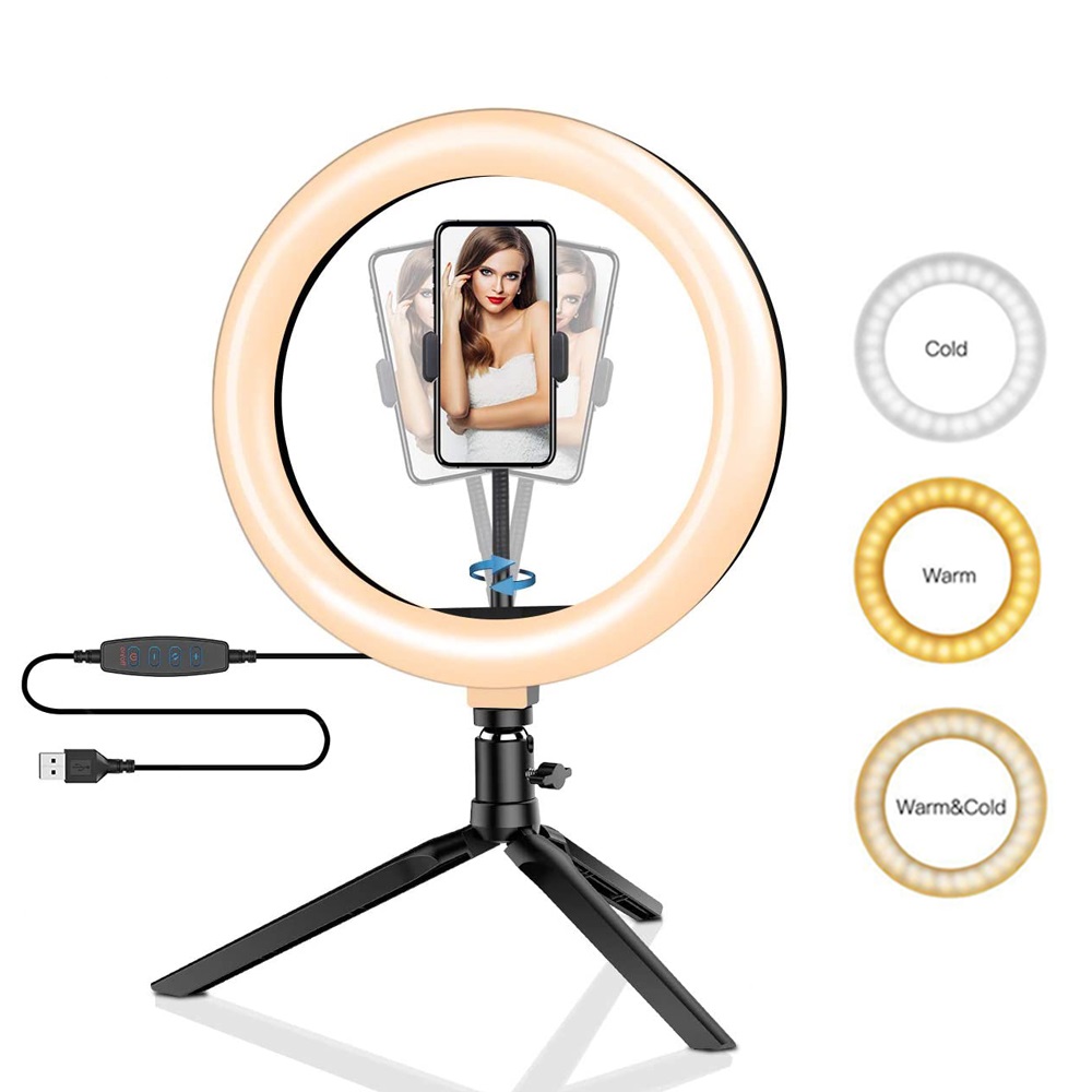 Photography Lighting Kits - 26cm 10 inch Led Ring Selfie