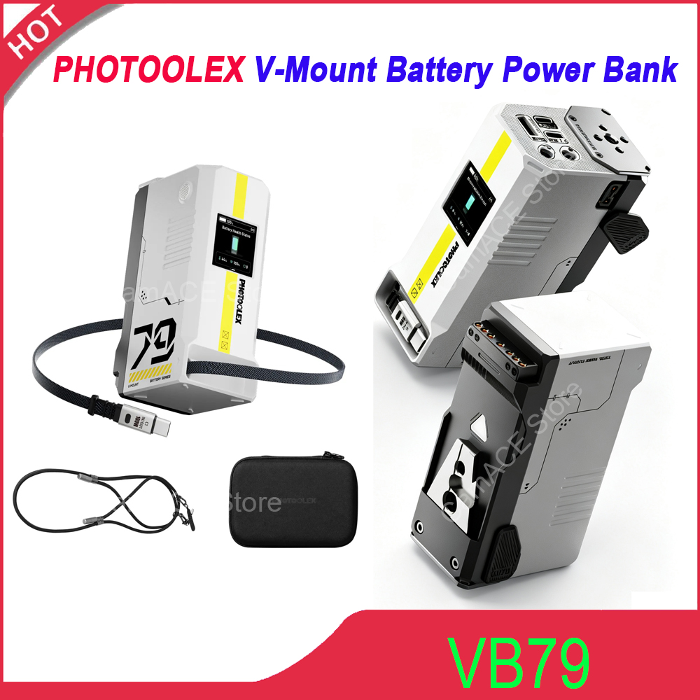 V Mount Battery - PHOTOOLEX 79Wh 5500mAh V‑Mount Battery, 100W