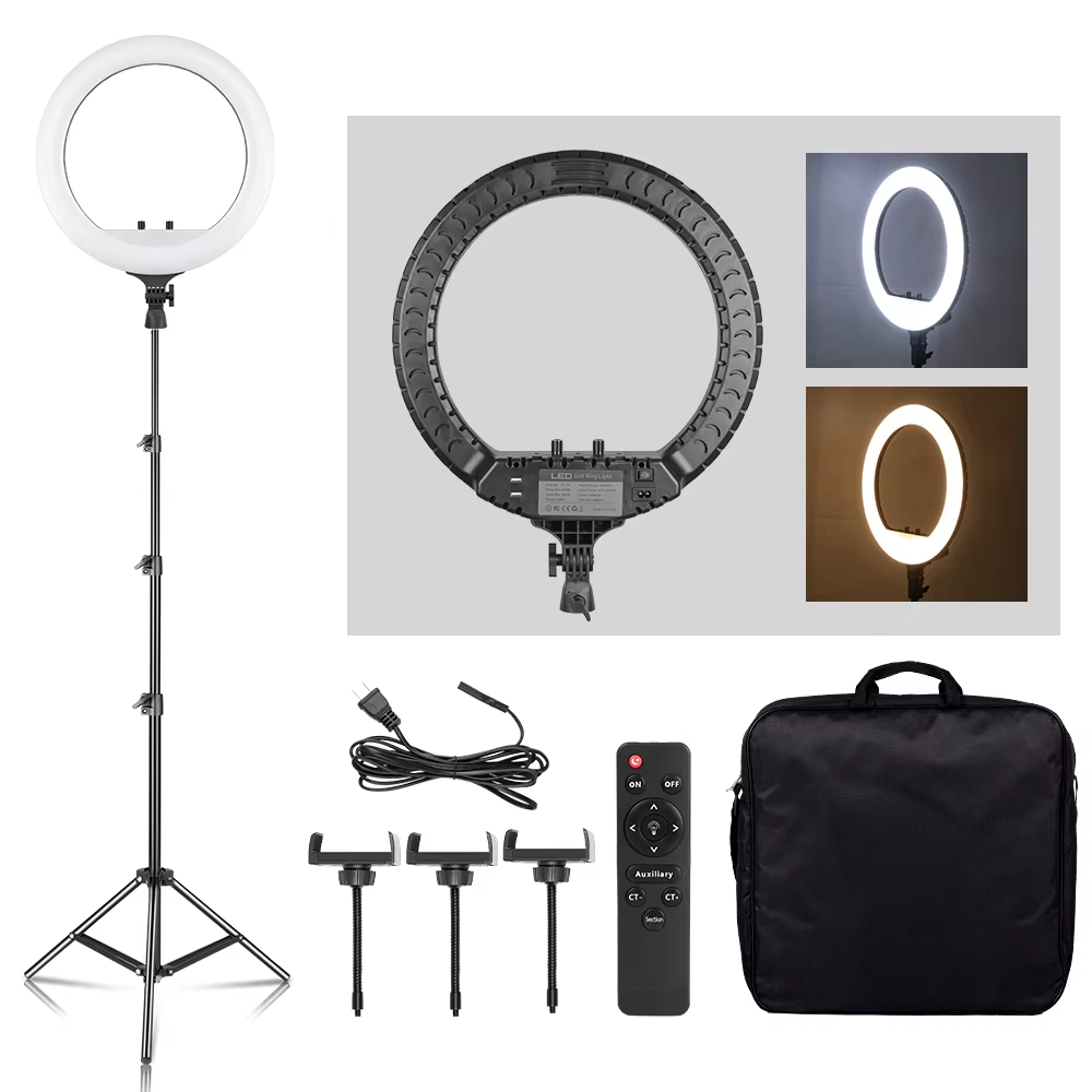 SH 18 Inch Knob Ring Light LED - Photography Lighting Circle review and price