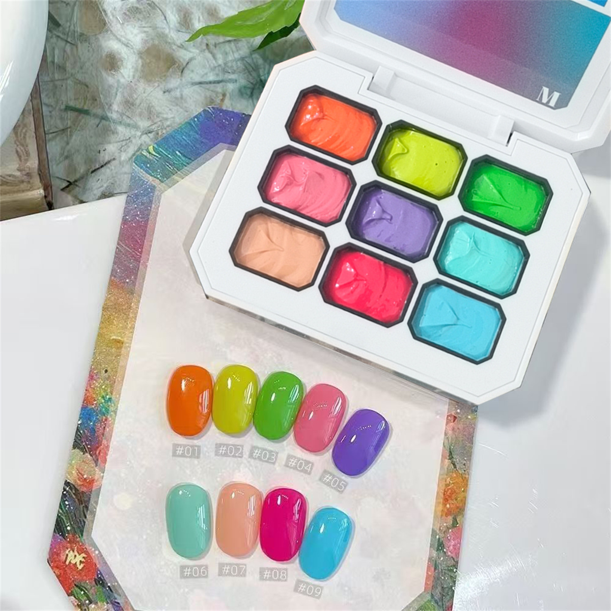 1pc 9-color Solid Nail Polish  - Photography Lighting Gel review and price