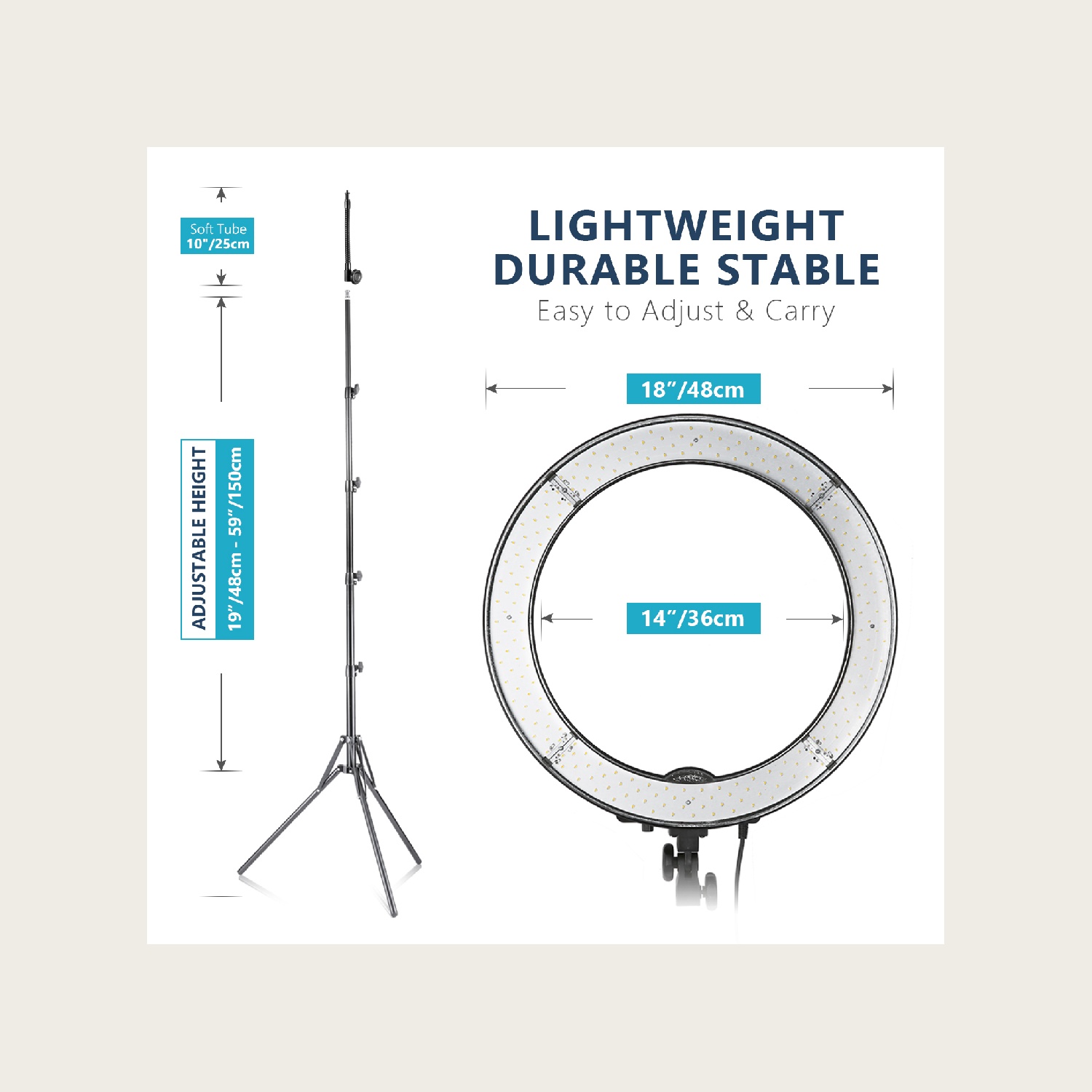 NEEWER RL‑18 18 Inch 55W 5600K - Photography Lighting Kit Neewer review and price