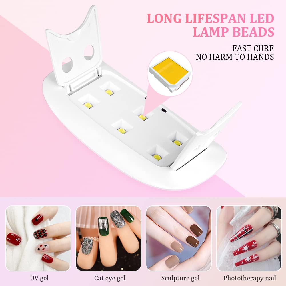 Portable 6 LED UV Nail Lamp 6W - Photography Lighting Gel review and price