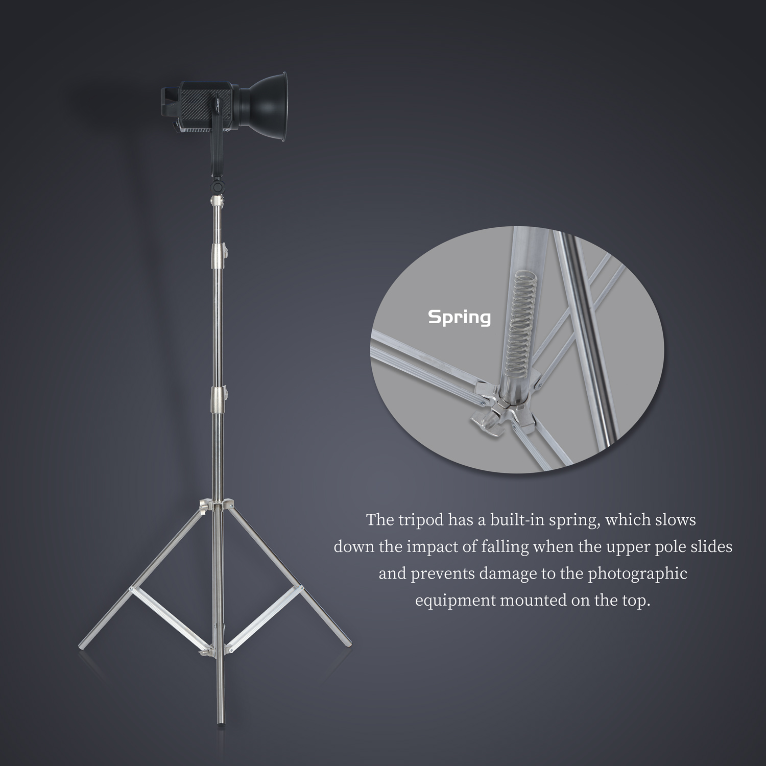 SH 2.8M Stainless Steel Light  - Photography Lighting For Products review and price