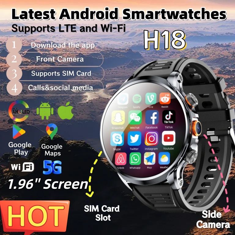 NEW 4G Android H18 Smart Watch - Photography Lighting Gel review and price