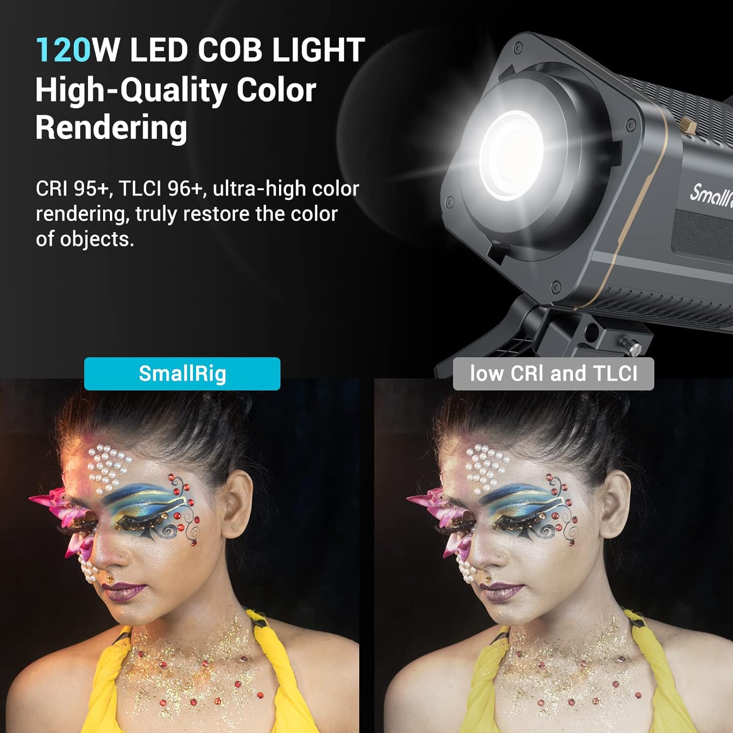 SmallRig RC 120D 120W COB LED  - V Mount Battery review and price