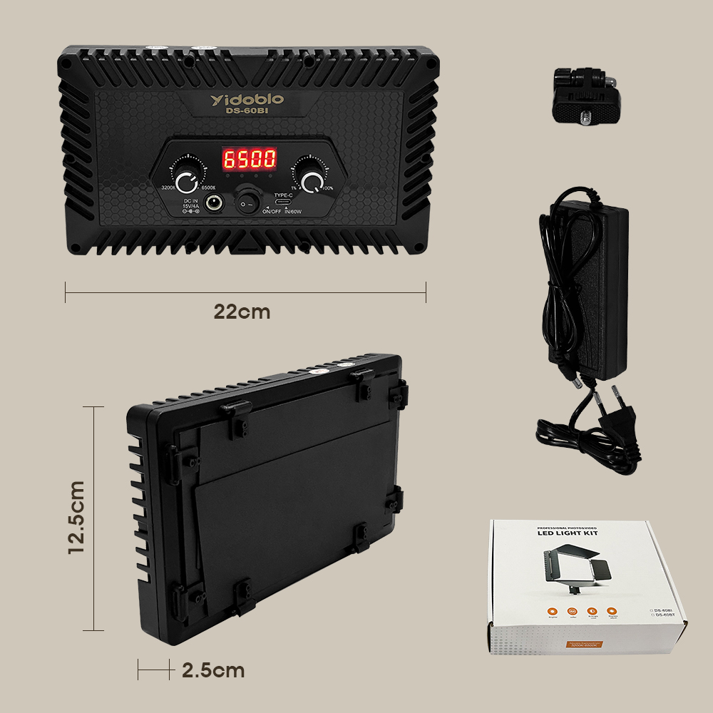 Portable Video Light DS60BI Ph - Photography Lighting Uk review and price