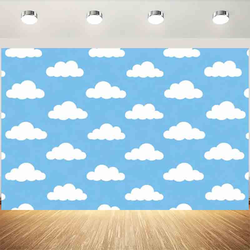 Cartoon Simple Blue Sky White  - Photography Lighting Backdrop review and price