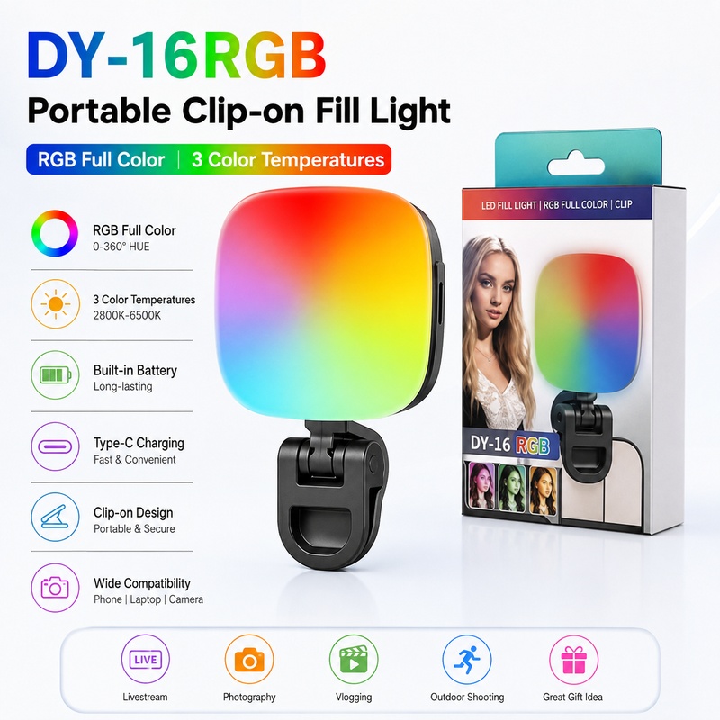 Portable RGB LED Fill Light Po - Photography Lighting Rgb review and price