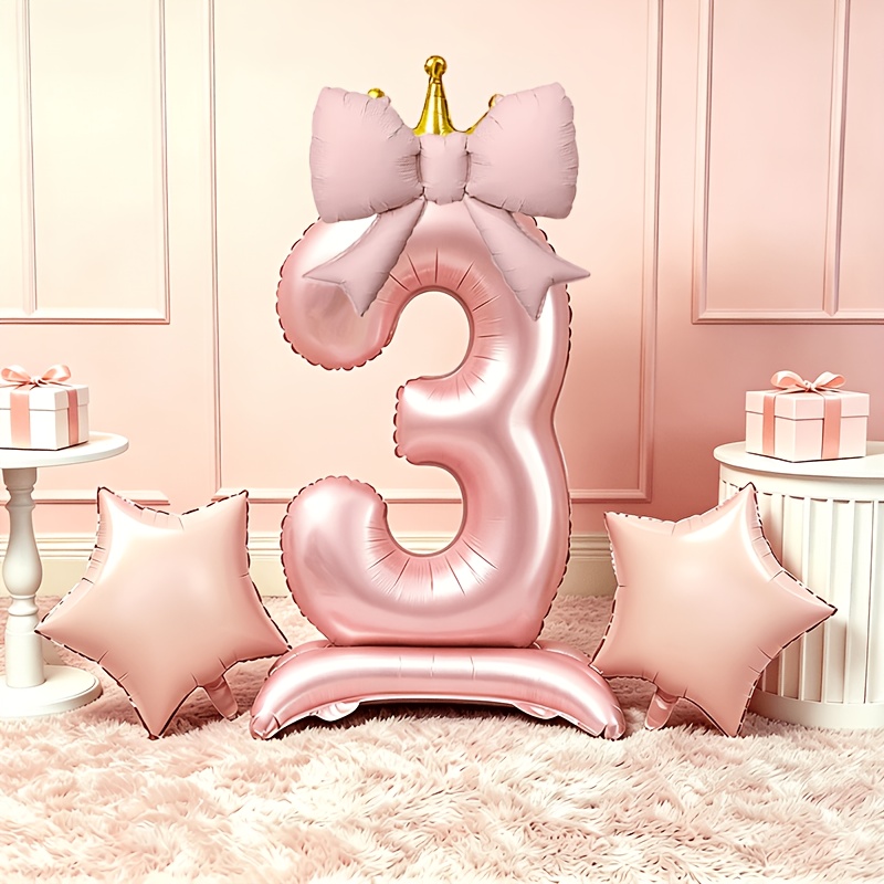 Light Luxury Pink 3D Balloons  - Photography Lighting Kits review and price