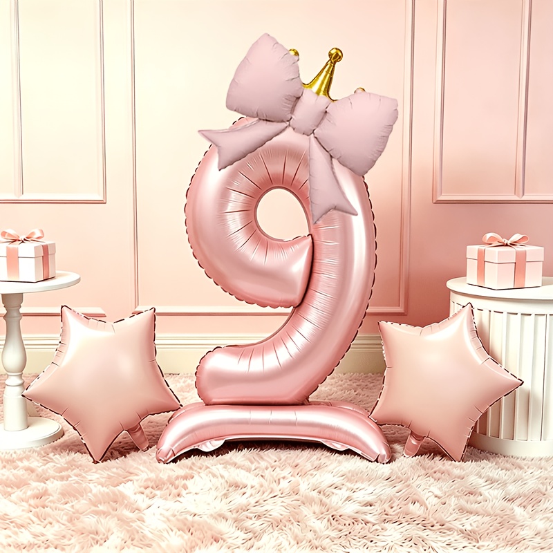 Light Luxury Pink 3D Balloons  - Photography Lighting Kits review and price