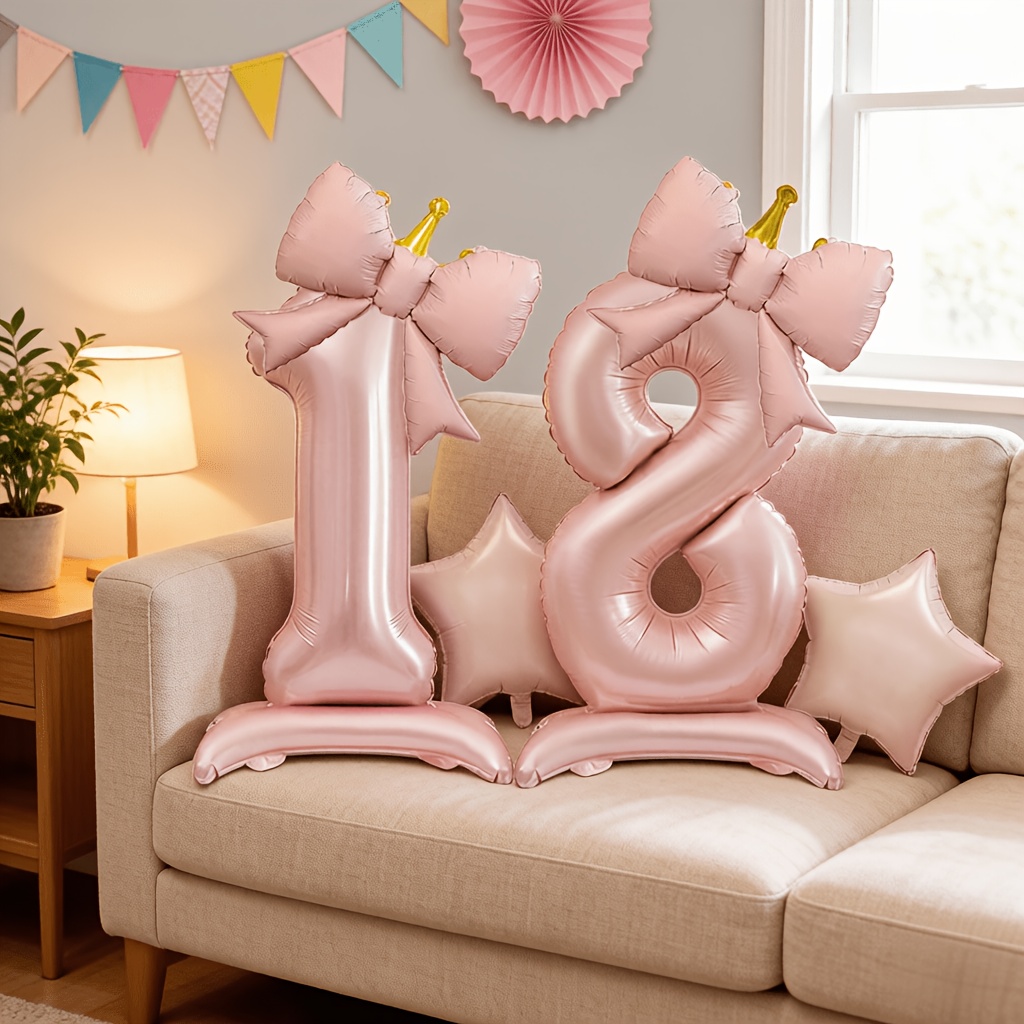 Light Luxury Pink 3D Balloons  - Photography Lighting Kits review and price
