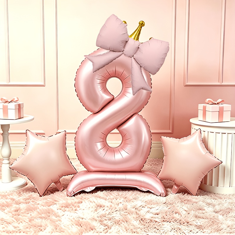 Light Luxury Pink 3D Balloons  - Photography Lighting Kits review and price