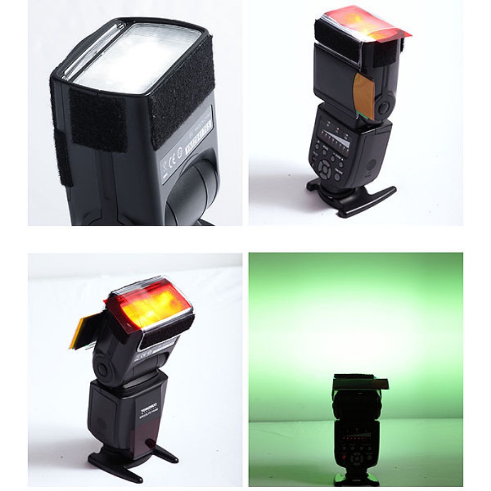 12 Colors Camera Flash Gels Li - Photography Lighting Gel review and price