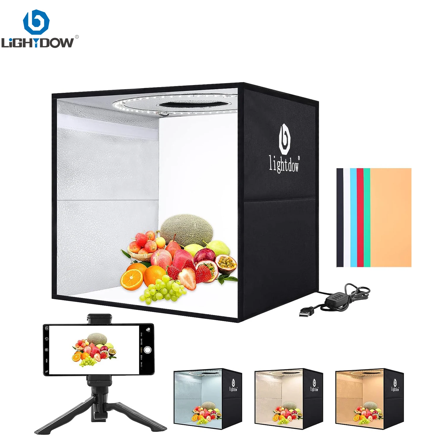 Lightdow Dimmable Photo Box LE - Photography Lighting Backdrop review and price