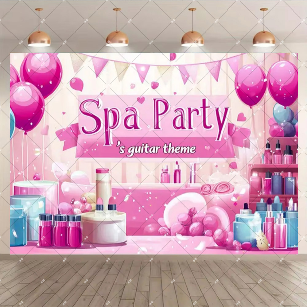 Pink Beauty Makeup Spa Theme S - Photography Lighting Backdrop review and price