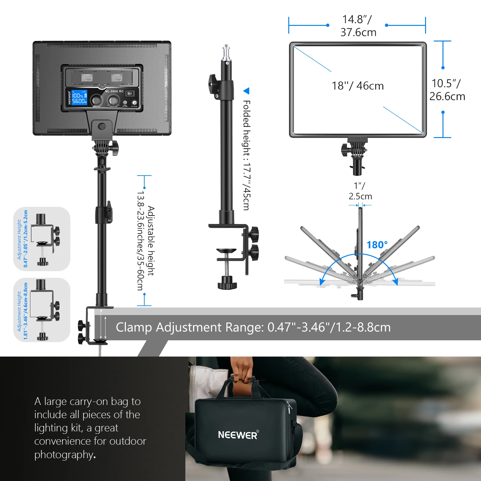 Neewer Desk Mount LED Video Li - Photography Lighting Kit Neewer review and price